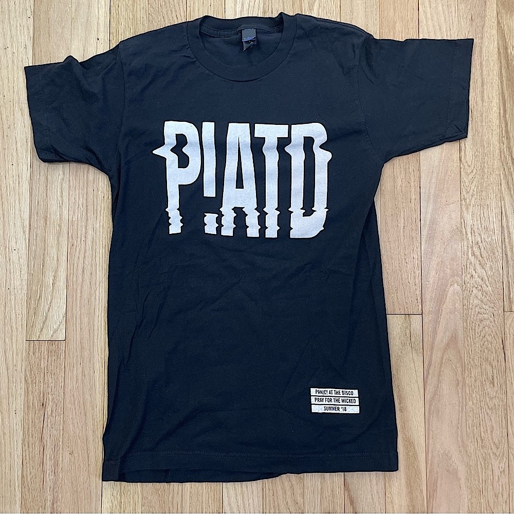 Panic at the Disco Tee Small Tour 2018 Pray for the Wicked Black P!ATD Band Emo